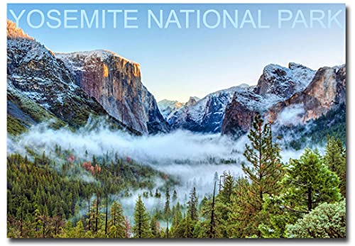 Yosemite National Park Kühlschrankmagnet für den Winter, 6,3 x 8,9 cm von REFRIGERATOR MAGNET