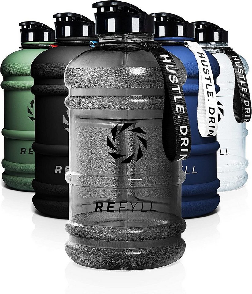 REFYLL Trinkflasche Trinkflasche Sport 2L Beast" I Wasserflasche 100% auslaufsicher, Leichte Wasserflasche 2 Liter für Gym I Water Jug 2200ml" von REFYLL