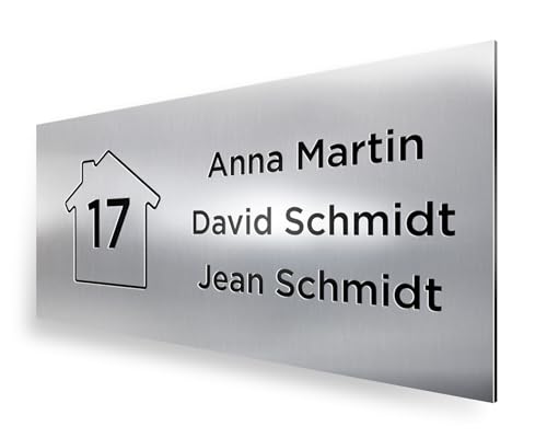 REGALOCREATIVO Briefkasten Namensschild Selbstklebend (12,5x5 cm). Klingelschild Mit Namen. Namensschild Briefkasten Selbstklebend. Namensschilder Briefkasten Selbstklebend. Türschilder Personalisiert von REGALOCREATIVO