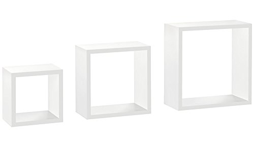 REGALRAUM Wandregal/Würfelregal Frame | 3er Set - weiß von REGALRAUM