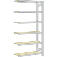 Regalwerk BERT Kleinteileregal Anbaufeld mit Stahlfachböden Holz von REGALWERK