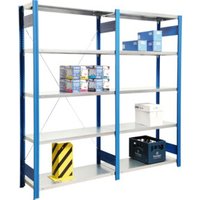 Regalwerk BERT-Lagerregal Plus Anbaufeld LR 5010 HxBxT 2000x875x400 mm Stecksystem Regalwerk BERT-Lagerregal Plus Anbaufeld LR 5010 HxBxT 2000x875x400 mm Stecksystem von REGALWERK