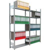 Regalwerk BERT Ordnerregal Anbaufeld HxBxT 2000x875x300mm 6 Fachböden & 6 Ebenen von REGALWERK