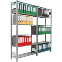 Regalwerk BERT Ordnerregal Anbaufeld HxBxT 2325x875x300mm 7 Fachböden & 6 Ebenen von REGALWERK