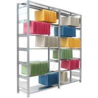 Regalwerk BERT-Pendelhefter-Regal Zippel Grundfeld HxBxT 2325x1005x350 mm 7 Ebenen von REGALWERK