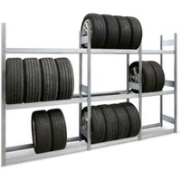 Regalwerk BERT-Räderregal Anbaufeld Stecksystem verzinkt HxBxT 2500x1005x400 mm von REGALWERK