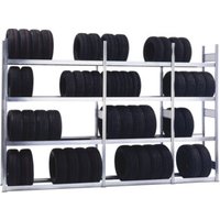Regalwerk BERT-Reifenregal Anbaufeld Stecksystem verzinkt HxBxT 2000x1695x500 mm von REGALWERK