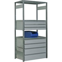 Regalwerk BERT-Schubladen-Block 3 BxT 1000x500 mm Gesamthöhe: 1000 mm RAL 7035 Lichgrau Regalwerk BERT-Schubladen-Block 3 BxT 1000x500 mm Gesamthöhe: 1000 mm RAL 7035 Lichgrau von REGALWERK