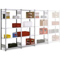 Regalwerk BERT-Standardregal Set 3 1 x Grundf. + 3 x Anbauf. HxBxT 2000x1005x600 mm Regalwerk BERT-Standardregal Set 3 1 x Grundf. + 3 x Anbauf. HxBxT 2000x1005x600 mm von REGALWERK