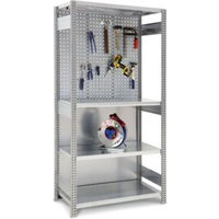 Regalwerk BERT-Werkstatt-Regal Anbaufeld HxBxT 2000x1005x500 mm Stecksystem verzinkt von REGALWERK