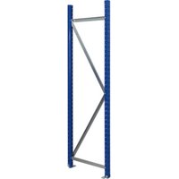 Regalwerk EMMA-Rahmen HxT 2000x1000 mm Ständerprofil RAL 5010 Ausfachung verzinkt von REGALWERK