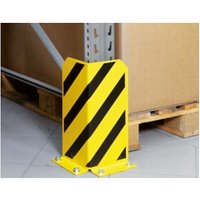 Regalwerk Rammschutz Eck-Form Standard Höhe 400mm Stahlblech lackiert gelb/schwarz von REGALWERK