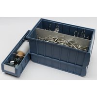 Regalwerk Regalkasten TxBxH 600x234x140 mm MRK6214 inkl. Etikett Farbe: blau VE: 6 von REGALWERK