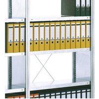 Regalwerk Standard Stahlfachboden, lichtgrau RAL 7035, Fachlast 150 kg, inkl. 4 Fachbodenträgern, BxT 1280x600 mm von REGALWERK