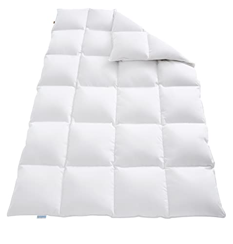 REGINA HOME SLEEP LIVING EST. 1967 Daunendecke extra-warm 200x200cm 6x6 Karos, 90% Daunen 10% Federn, 1500g von REGINA HOME SLEEP LIVING EST. 1967