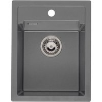 Einbauspüle mit Frontblende Amsterdam 34- robustes Spülbecken aus Granit, grey silvery - Reginox Einbauspüle mit Frontblende Amsterdam 34- robustes Spülbecken aus Granit, grey silvery - Reginox von REGINOX