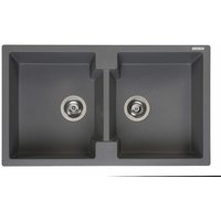 Reginox - Amsterdam 20 Küchenspüle mit Doppelbecken grau metallic - Grau von REGINOX