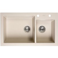 Reginox Amsterdam 25 Küchenspüle mit Restebecken beige metallic von REGINOX