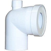 WC-Bogen 90 Grad Männlich Durchmesser 100 mit Stutzen WC-Bogen 90 Grad Männlich Durchmesser 100 mit Stutzen von REGIPLAST