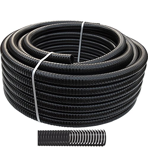 REHAU Teichschlauch schwarz 3/4" (19mm) 15m Spiralschlauch flexibel für z.B. Bachläufe von REHAU