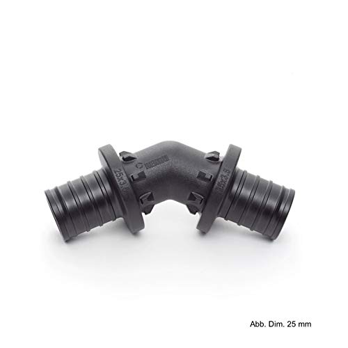 Rehau - Ellenbogen 45 rautitan px Durchmesser 20mm schwarz Rehau - Ellenbogen 45 rautitan px Durchmesser 20mm schwarz von REHAU