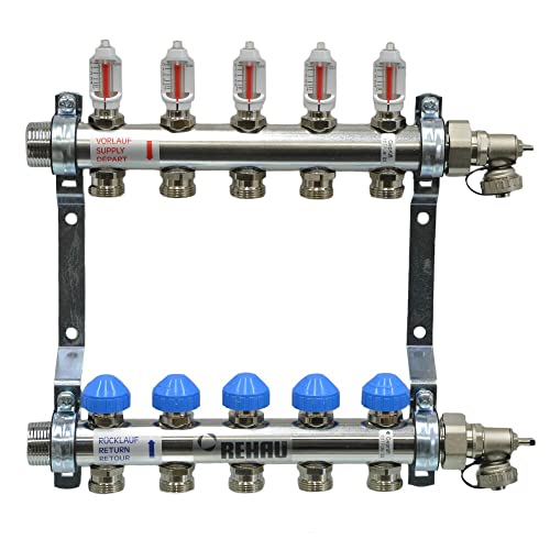 Rehau Heizkreisverteiler für 5 Heizkreise, HKV-D von REHAU