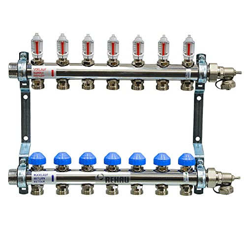 Rehau Heizkreisverteiler für 7 Heizkreise, HKV-D von REHAU
