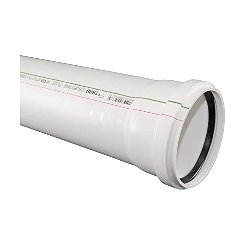 Rehau Schalldämmendes Raupiano Plus Abflussrohr DN 75 x 1000 mm von REHAU