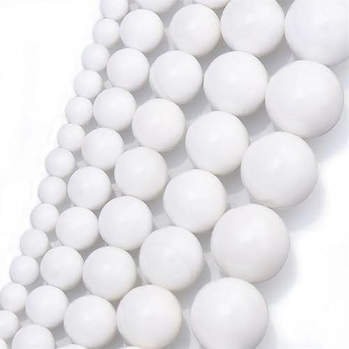 4/6/8/10/12 mm natürliche Perlen, runde Edelsteinperlen für die Schmuckherstellung von REHJJDFD