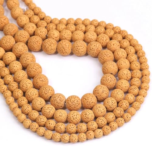 Runde Steinperlen (6-12 mm) – für selbstgemachte Halsketten, Armbänder, Schmuckherstellung von REHJJDFD