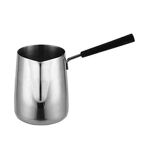 REHOC Langgriff Wachs Schmelztiegel Kerzenseife Schmilzt Topf Duftendes Wachs Schmilzt Metallkaffeekanne Latte Milchschaumkrug, 350 Ml von REHOC
