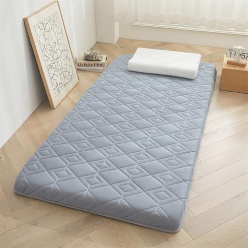 Japanische Klappmatratze, Futon-Bodenmatte, Studentenwohnheim,Tragbar,Weich Und Atmungsaktiv,Tatami-Futon-Matte,Gästematratze Für Zuhause, Camping,Karawane Schlafmatten,Bodenmatratze B,100×200cm von REHOOF