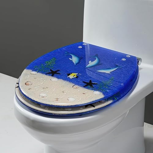 Klodeckel,Toilettendeckel,Toilettensitz Aus Kunstharz,Polyresin Toilettensitz,WC Sitz Mit Absenkautomatik,Transparenter WC-Sitz,Abnehmbarer Mit Schnellverschluss,Für U/V/O-Typ E,42×36CM Klodeckel,Toilettendeckel,Toilettensitz Aus Kunstharz,Polyresin Toilettensitz,WC Sitz Mit Absenkautomatik,Transparenter WC-Sitz,Abnehmbarer Mit Schnellverschluss,Für U/V/O-Typ E,42×36CM von REHOOF