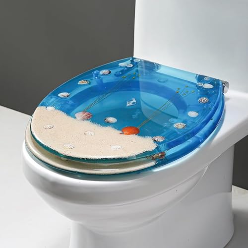 Klodeckel,Toilettendeckel,Toilettensitz Aus Kunstharz,Polyresin Toilettensitz,WC Sitz Mit Absenkautomatik,Transparenter WC-Sitz,Abnehmbarer Mit Schnellverschluss,Für U/V/O-Typ K,42×36CM Klodeckel,Toilettendeckel,Toilettensitz Aus Kunstharz,Polyresin Toilettensitz,WC Sitz Mit Absenkautomatik,Transparenter WC-Sitz,Abnehmbarer Mit Schnellverschluss,Für U/V/O-Typ K,42×36CM von REHOOF