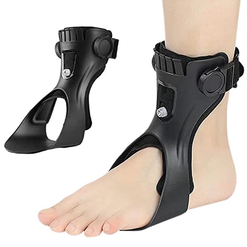 Fuß Drop Orthese Fußheber-Orthese Unterstützung Ausfallfuß-Nervenverletzung Fußposition Druckentlastende Knöchel-Fußorthese Hemiplegie Schlaganfall-Schuhe Walking-Knöchelorthese Left,Large von REHOOF