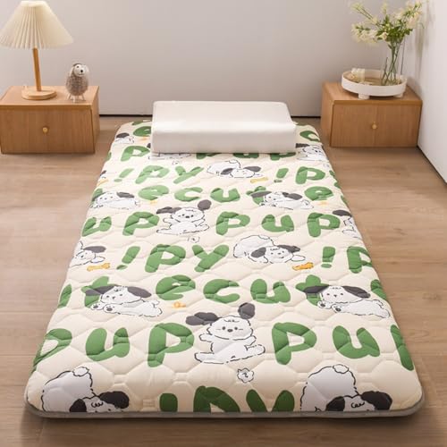 REHOOF Futon-Matratzenauflage, Einzeln Faltbare Japanische Bodenmatratze Tatami-Matratze Aufrollen Tragbare Kinder-Isomatte Für Schlafsaal Floor Lounger Couch Bett Karawane Schlafmatten F,150×200cm von REHOOF