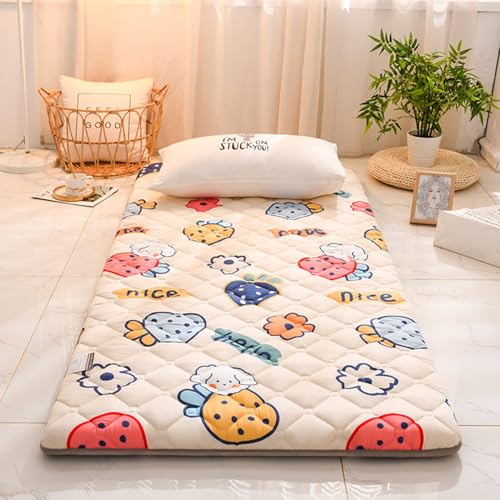 REHOOF Futon-Matratzenauflage, Einzeln Faltbare Japanische Bodenmatratze Tatami-Matratze Aufrollen Tragbare Kinder-Isomatte Für Schlafsaal Floor Lounger Couch Bett Karawane Schlafmatten G,150×190cm von REHOOF