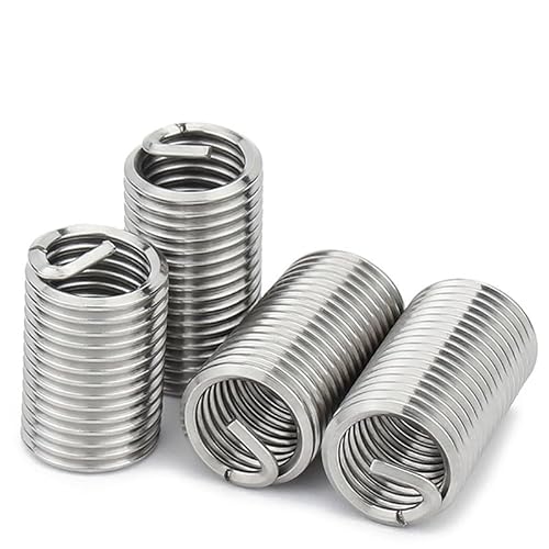 REHOSE 304 Edelstahl Schraubenzahnreparaturhülse Drahtschutzspiralhülse M1.6M2M3M4M5M6~M24 Einsatz A2(D1.5,M1.6x0.35 (10Pcs)) von REHOSE