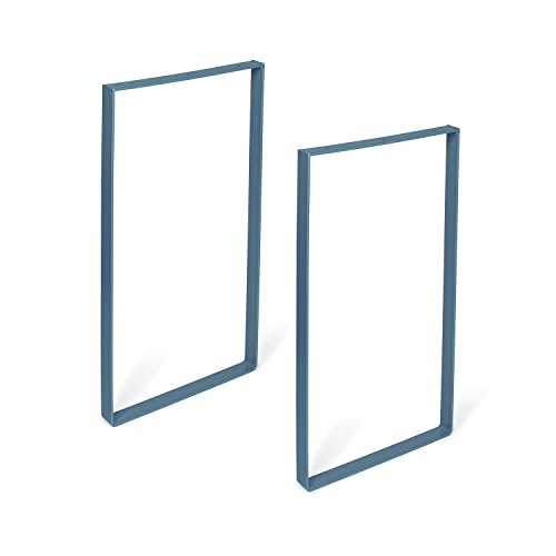 REI | 2er-Set Beine für Tische | 71 x 38,5 x 4 cm | Hergestellt aus Stahl | Ozeanblaues Finish | Schraubfixierung | Unterstützt bis zu 150 kg von REI REUNION INDUSTRIAL SOCIEDAD LIMITADA