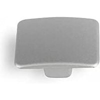 REI - Blister mit 4 Metall-Möbelknöpfen, Aluminium-Finish mod.782 37x37mm von REI