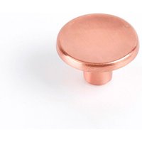 REI - Blister mit 2 runden Möbelknöpfen aus Zamak mit matt roségoldener Oberfläche mod.774 ø35mm von REI