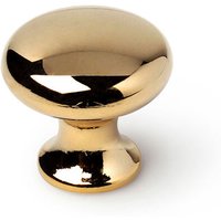 Blister mit 4 runden Möbelknöpfen aus Zamak goldfarben mod.760 ø25mm rei von REI