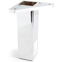 Quadratisches ABS-Eckbein in glänzendem Chrom-Finish, Mod. 972. 4,2x4,2x15cm REI von REI