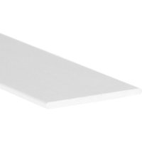 Flaches Profil Hergestellt aus Aluminium Ausführung: Weiß Für Bauprojekte, Renovierungen und Heimwerken Maße: 20 x 2 x 1000 mm Länge des Profils: 1 von REI