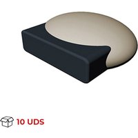 REI - Türstopper Dekorativer Stil Schützt Wände und Türen vor Stößen Hergestellt in tps Sand-Finish Maße 554823mm Adhäsives Befestigungssystem 10 von REI