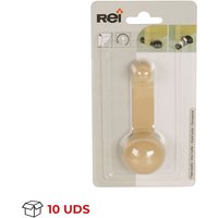 REI - Türstopper Funktionaler Stil Schützt Wände und Türen vor Stößen Aus Kunststoff Beige Ausführung Maße 4010728mm Adhäsives Befestigungssystem 10 von REI