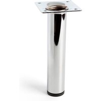 REI - Zylindrisches Stahlbein, glänzende Chromfarbe, Mod. 401g ø3x15cm (2-401g.150.21) von REI