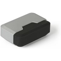 REI - Türstopper Dekorativer Stil Hergestellt in tps Aluminium-Finish Maße 603922mm Adhäsives Befestigungssystem 1 Einheit - Aluminium von REI