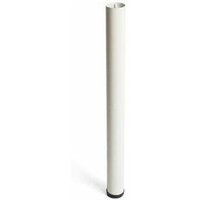 Verstellbares zylindrisches Stahlbein in Weiß, Mod. 406g. Höhe 71cm REI von REI