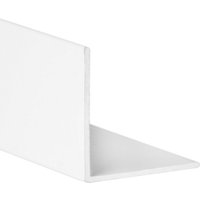 Winkelprofil Aus Aluminium Weiße Ausführung Für Bauprojekte, Reformen und Heimwerker Maße 20201000mm Profillänge 1 Meter Dicke 1mm 1 Einheit - Weiß von REI
